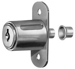 COMPX NATIONAL C8043-C413A-14A SLIDING DOOR LOCK NICKEL KEY C413A