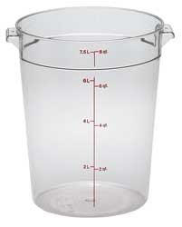 CAMBRO MANUFACTURING CARFSCW8135 ROUND CONTAIN. USE LID 4UKC1 PK 12