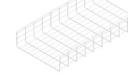 CABLOFIL CF150/500EZ WIRE MESH CABLE TRAY,20X6IN,10 FT