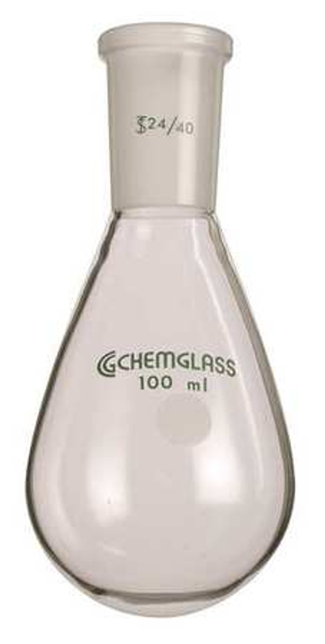 CHEMGLASS CG-1512-55 RECOVERY FLASK 50ML BOROSILICATE
