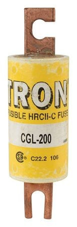 COOPER BUSSMANN CGL-200 LOW VOLTAGE FUSE 200A CLASS C CGL 600VAC