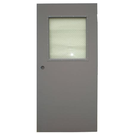 CECO CHMD X HG26 68 X CYL-CE-18ga-WG D3716 METAL DOOR WITH GLASS TYPE 1 80 X 