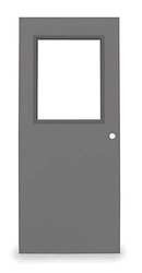 CECO CHMD x HG26 70 x CYL-ST-18ga D3664 HALF GLASS STEEL DOOR 84X30 IN