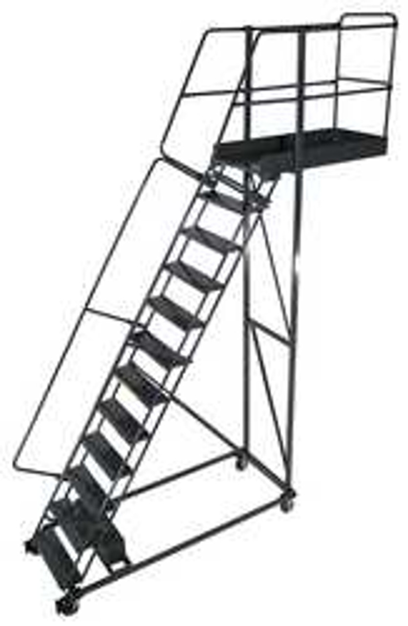 BALLYMORE CL-12-14 ROLLING LADDER 300 LB. 162 IN H 12 STEPS BALLYMORE CL-12-14 ROLLING LADDER 300 LB. 162 IN H 12 STEPS