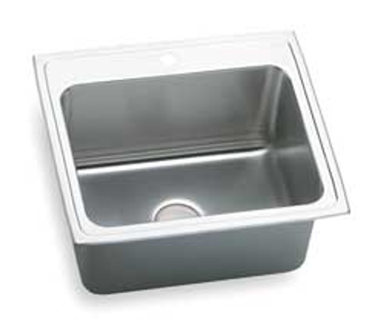 ELKAY DLR2522123 DROP-IN SINK WITH FAUCET LEDGE 25 IN L