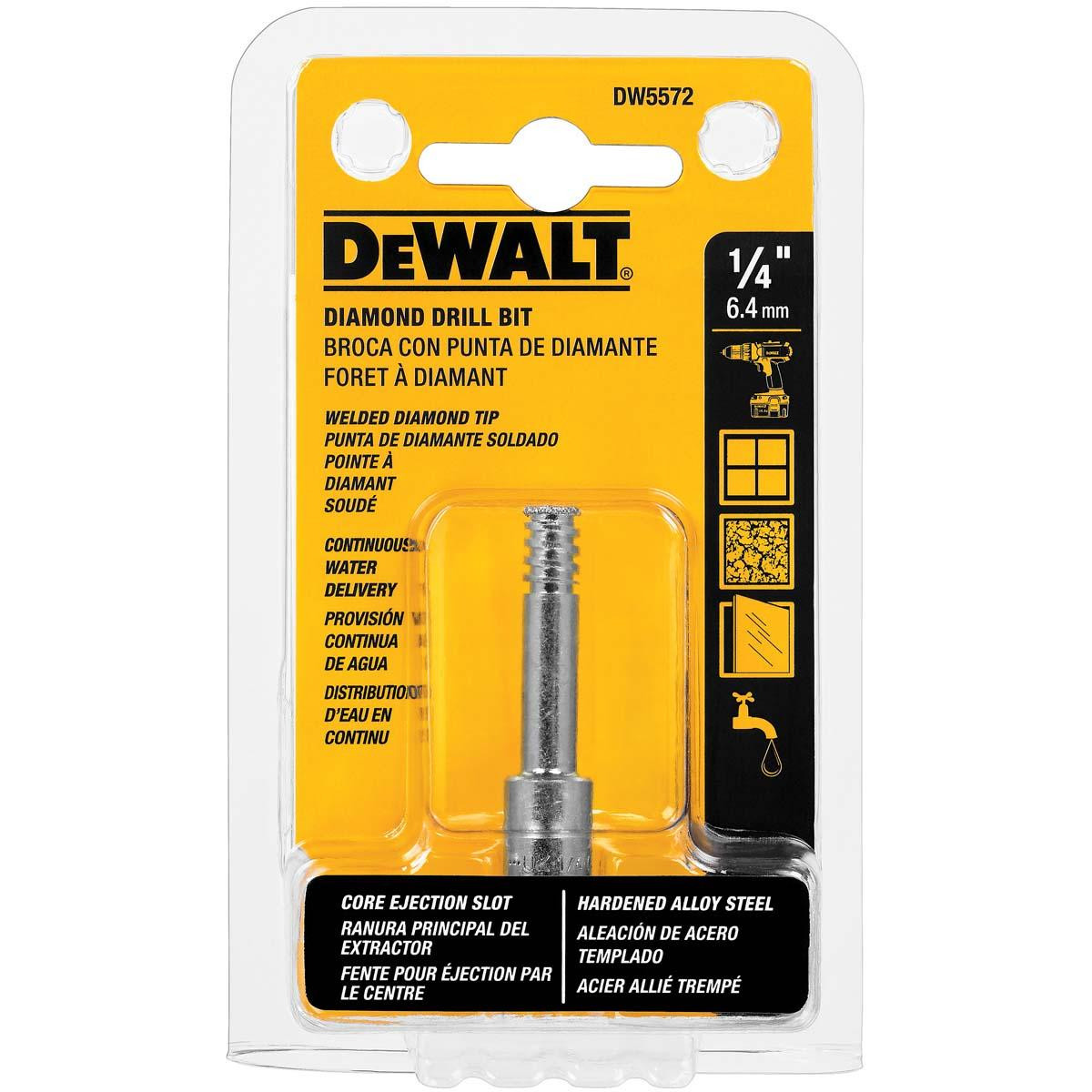 DEWALT TOOLS DW5572 1/4" DIAMOND DRILL BIT