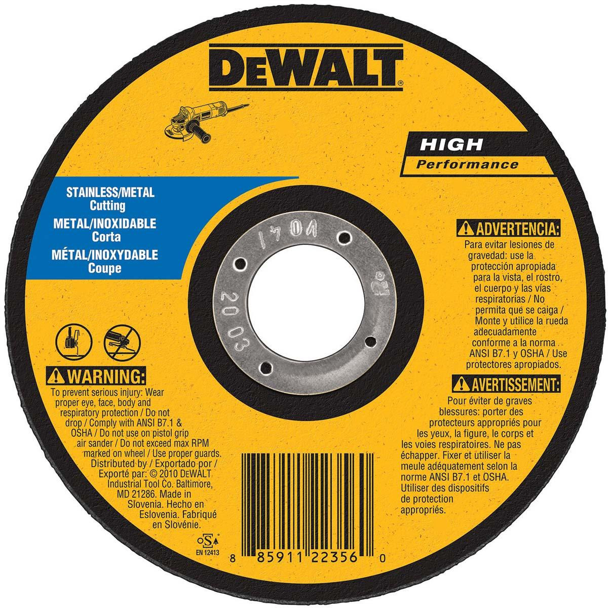 DEWALT TOOLS DW8065S 7 X .045 X 7/8 HP T1 SS CUTTING