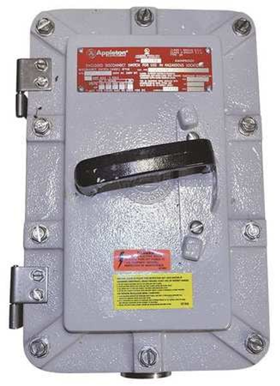 APPLETON ELECTRIC EDS1036 HAZARDOUS LOCATION SAFETY SWITCH 600VAC