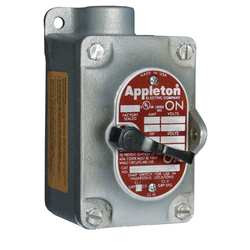 APPLETON ELECTRIC EDS175-F23 TUMBLER SWITCH EDS SERIES 1 GANG 2-POLE