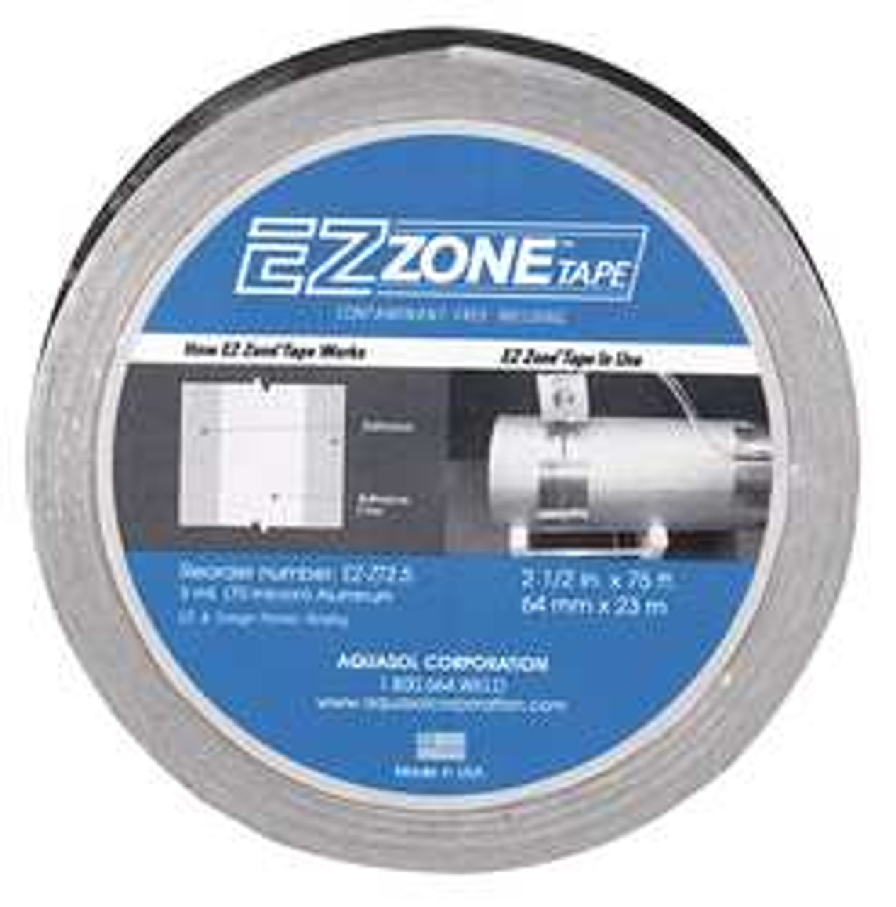 AQUASOL EZ-ZT 2.5 ALUMINUM TAPE 2 1/2X75 FT.