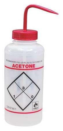 SCIENCEWARE F11646-2232 WASH BOTTLE STD 32 OZ ACETONE RED PK6