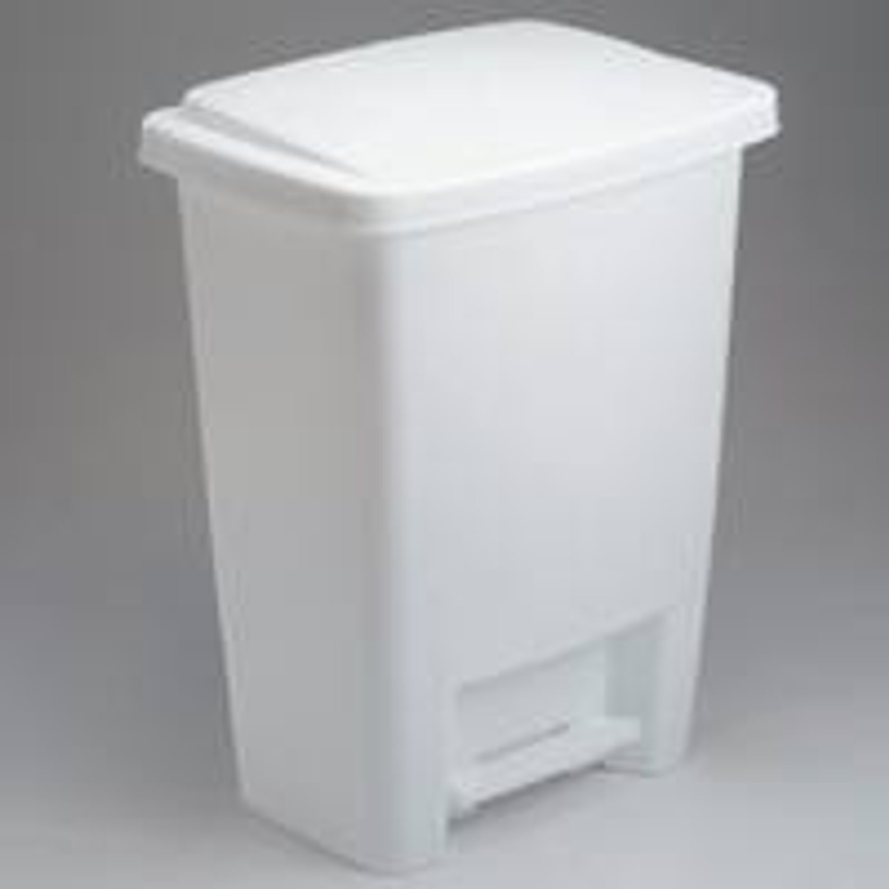 RUBBERMAID COMMERCIAL PRODUCTS FG284187WHT RUBBERMAID 33 QT. WHITE STEP-ON WASTEBAS