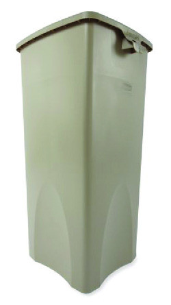 RUBBERMAID COMMERCIAL PRODUCTS FG356988BEIG WASTE CONTAINER,PLASTIC, 23GAL, BEIGE