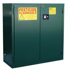 JAMCO PRODUCTS INC. FK60 PESTICIDE SAFETY CABINET 60 GAL. GREEN
