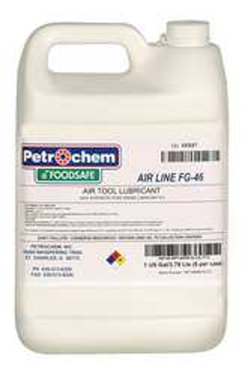PETROCHEM FOODSAFE AIRLINE TOOL FG-46-001 FOOD GRADE SYNTHETIC LUBRICANT 1 GAL. PETROCHEM FOODSAFE AIRLINE TOOL FG-46-001 FOOD GRADE SYNTHETIC LUBRICANT 1 GAL.