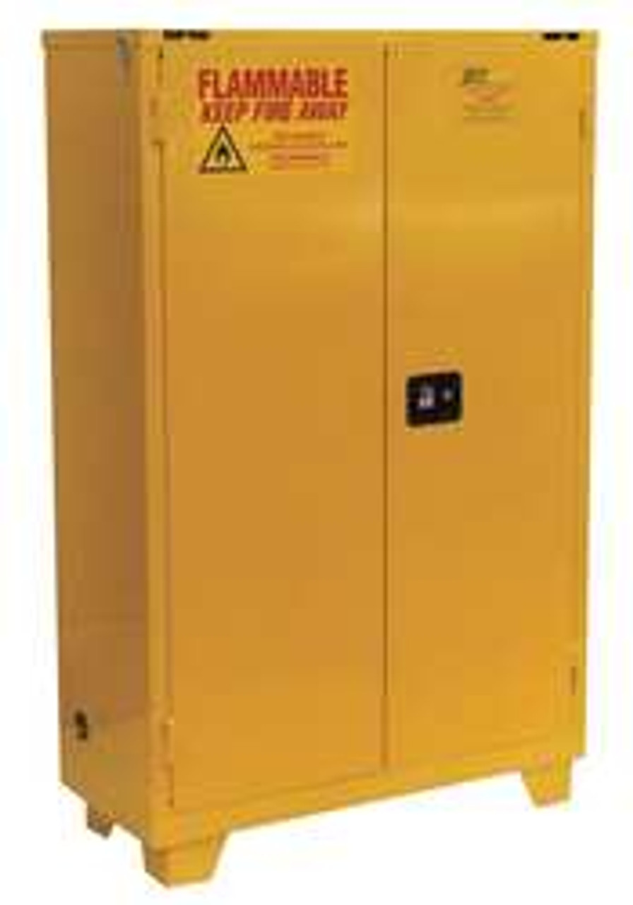 JAMCO PRODUCTS INC. FS60 FLAMMABLE SAFETY CABINET 60 GAL. YELLOW