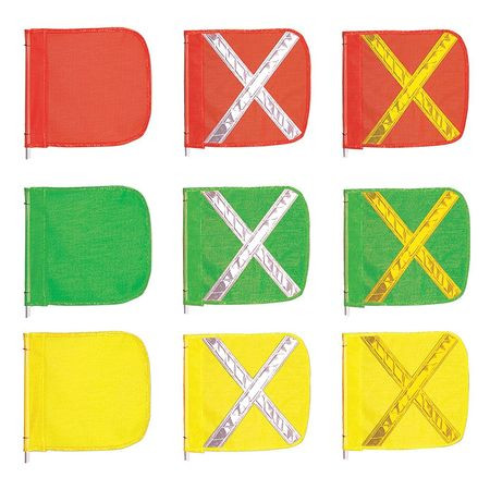 CHECKERS INDUSTRIAL PRODUCTS FS8025-16-G REPLACEMENT FLAG, REFLEXITE X, GREEN