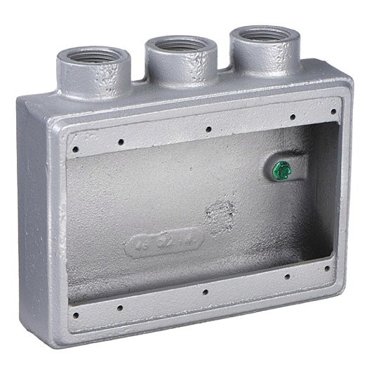 APPLETON ELECTRIC FSS-3-75 CAST DEVICE BOX FSS 3GANG 3/4 HUB M IRON
