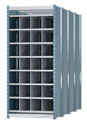 HALLOWELL HDB28-96PB HALLOWELL CLOSED STYLE DEEP BIN SHELVING