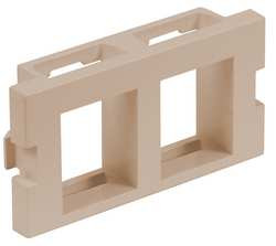 HUBBELL IM2K1AL ISTATION MODULE 2 PORTS ALMOND UNLD