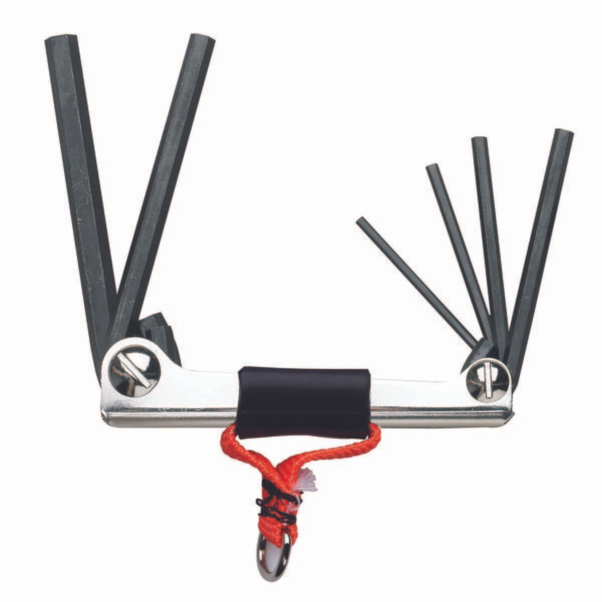 PROTO J4973-TT TETHER HEX KEY SET METRIC FOLD-UP 6 PC