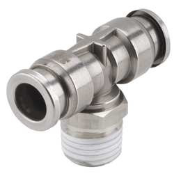 SMC KQG2T07-N02S MALE BRANCH TEE 1/4 IN THREAD TO TUBE
