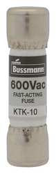 COOPER BUSSMANN KTK-1 600 VAC, 1 AMP, FAST-ACTING GENERAL PURP