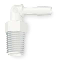 ELDON JAMES L8-4WP ELBOW 90D 1/4 X 1/2IN POLYPROPYLENE PK10