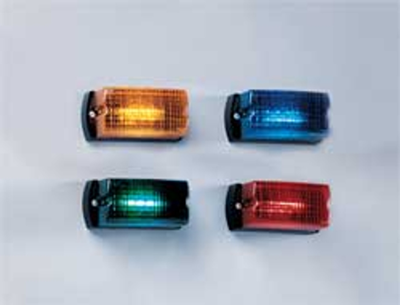 FEDERAL SIGNAL LP1-012R WARNING LIGHT LED RED SURF RECT 5 IN L