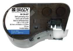 BRADY SPC ABSORBENTS M-134-427 MSERIES B427 WHT 1.5"X1.75"X.5" 140 ROLL