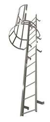 COTTERMAN M18SC L9 C1 FIXED LADDER W/SAFETY CAGE 17 FT 3 IN H
