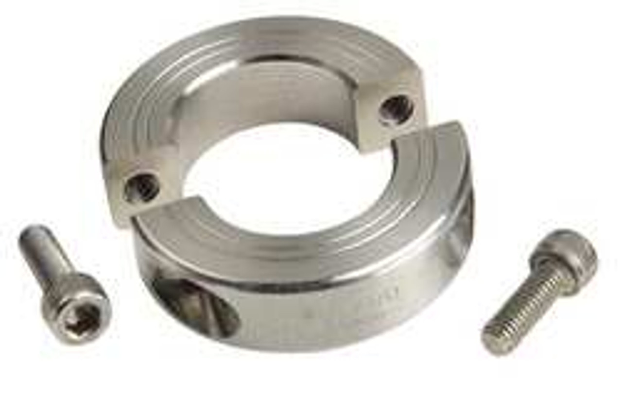 RULAND MANUFACTURING MSP-4E-SS SHAFT COLLAR CLAMP 2PC 1/4 IN 303 SS
