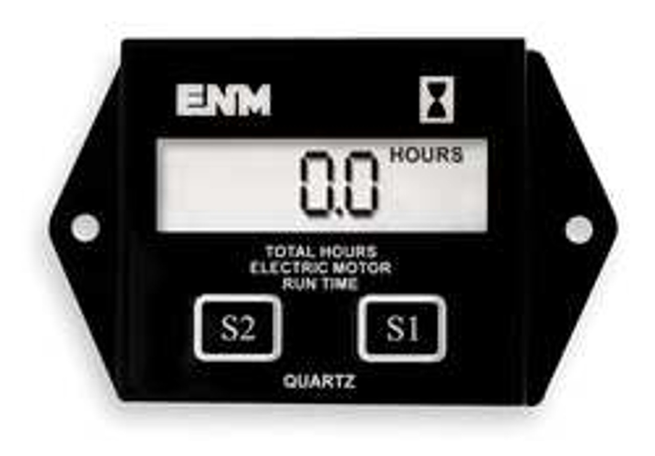 ENM MT101R MOTOR HOUR METER LCD RECTANGULAR