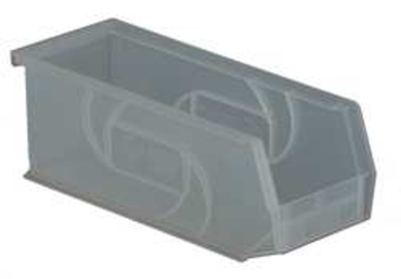 LEWIS BINS PB104-4 Clear HANG/STACK BIN 4HX4-1/8WX10-7/8D CLEAR
