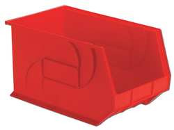 LEWIS BINS PB1811-10 Red HANG/STACK BIN 10HX11WX18D RED