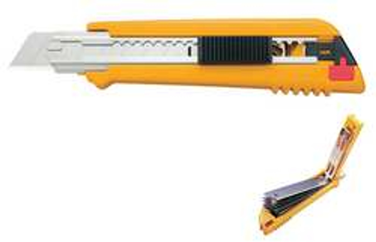 OLFA PL-1 SNAP-OFF UTILITY KNIFE 6 IN YELLOW