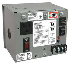 FUNCTIONAL DEVICES INC / RIB PSH75AB10 CLS 2 TRNSFRMR,75VA,ENCLOSED,WALL