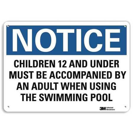 LYLE U5-1095-RA_14X10 NOTICESIGN RECYCLDREFLECALUM 14INWX10INH