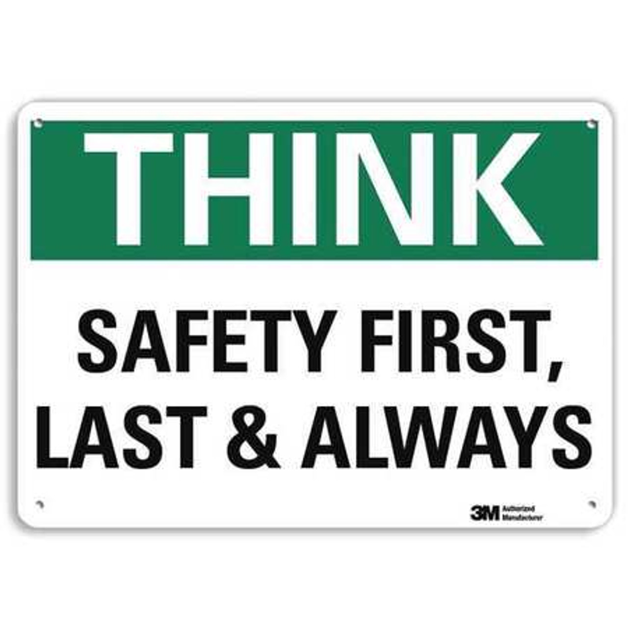 LYLE U7-1332-RA_14X10 SAFETY SIGN REFLECTIVE ALUM 10INHX14INW