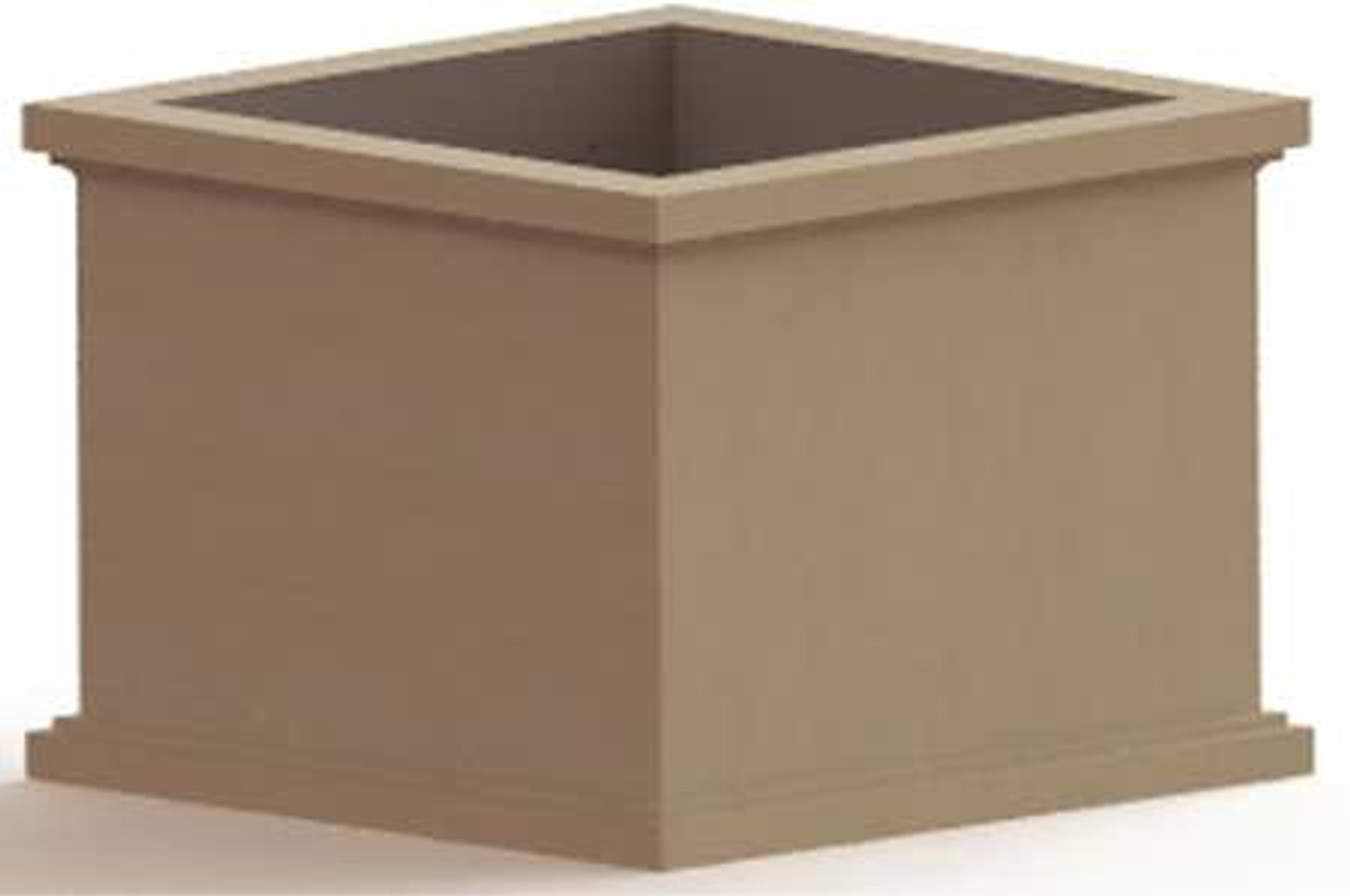 PETERSEN BRANDS SQP48 SECURITY PLANTER CONCRETE 36 IN H