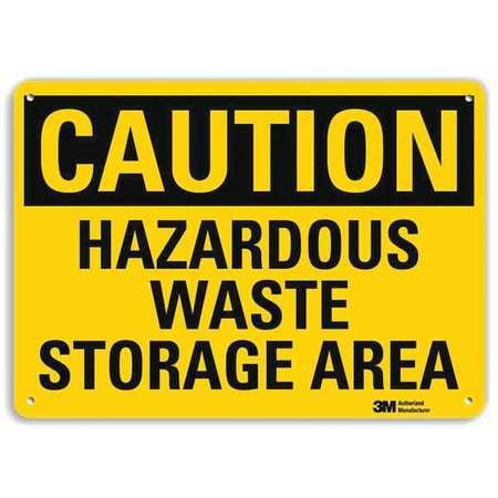 LYLE U4-1384-RA_10X7 SAFETY SIGN HAZARDOUS STORAGE AREA 7IN.H