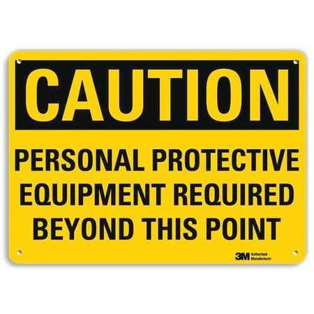 LYLE U4-1589-RA_10X7 SAFETY SIGN PROTECTIVE EQUIPMENT 7 IN H