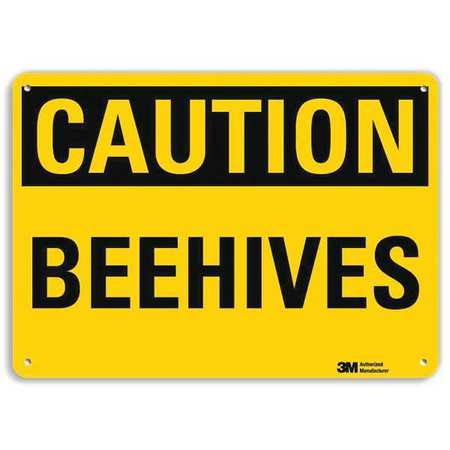 LYLE U4-1078-RA_14X10 SAFETY SIGN BEEHIVES 10IN.H