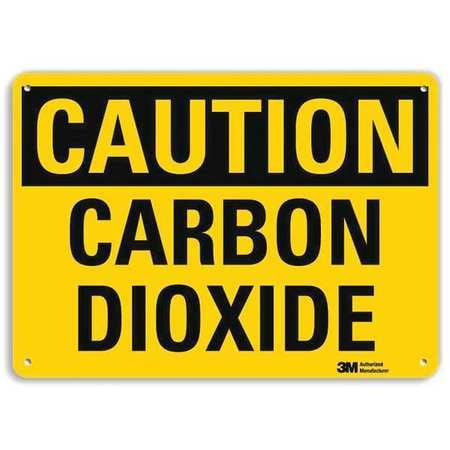 LYLE U4-1105-RA_10X7 SAFETY SIGN CARBON DIOXIDE 7IN.H