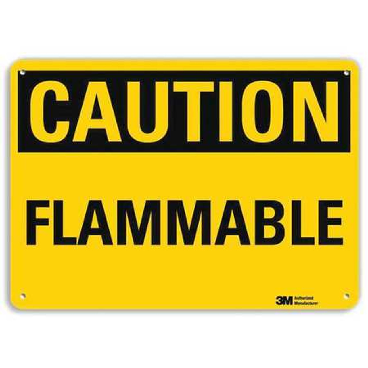 LYLE U4-1310-RA_10X7 SAFETY SIGN FLAMMABLE 7IN.H