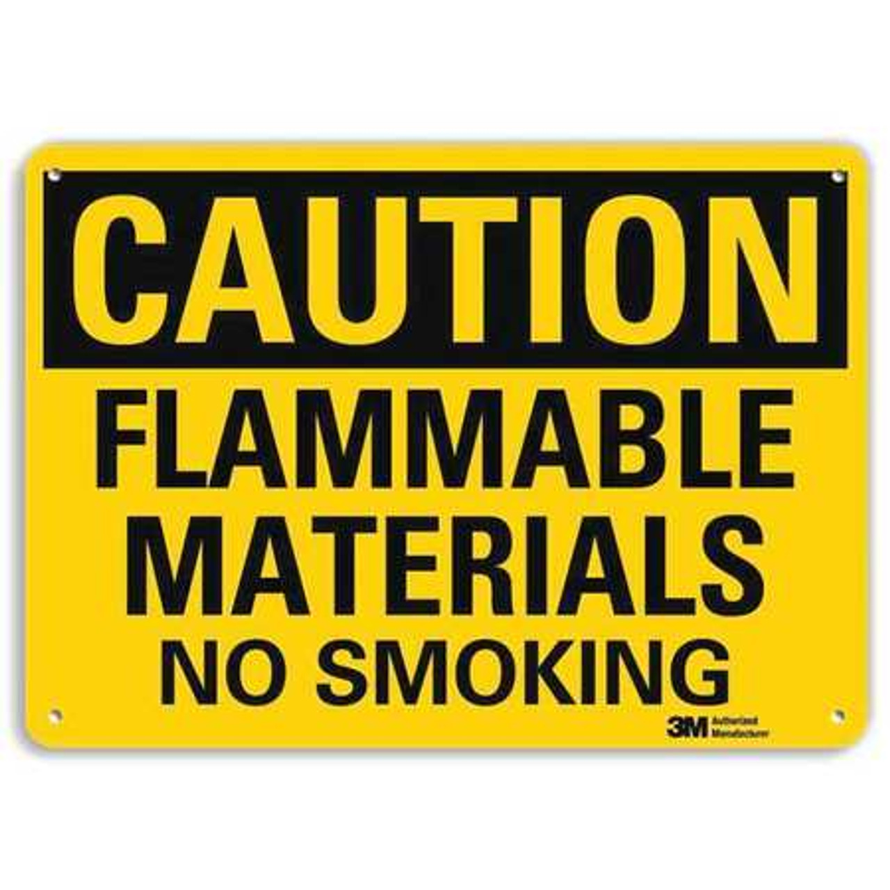LYLE U4-1313-RA_14X10 SAFETY SIGN FLAMMABLE NO SMOKING 10IN.H