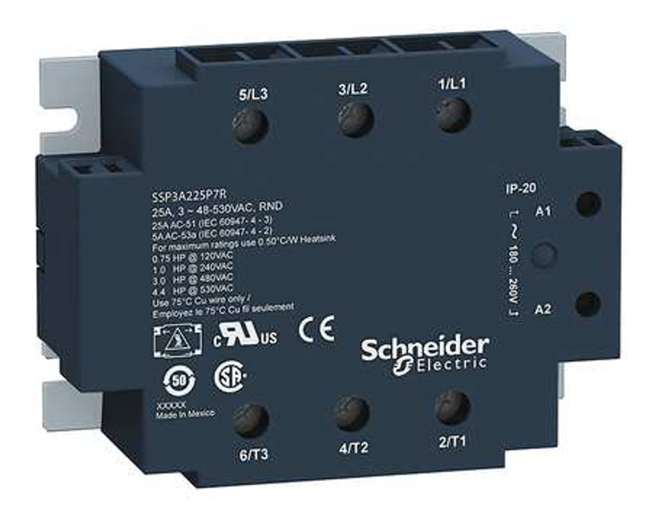 SCHNEIDER ELECTRIC SSP3A250BDR SOLID STATE RELAY 4-32VDC DARK GRAY