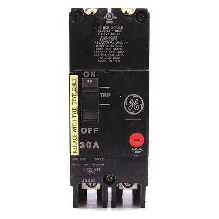 GENERAL CABLE TEYF230 CIRCUIT BREAKER 30A 2P 277/480VAC 18KA