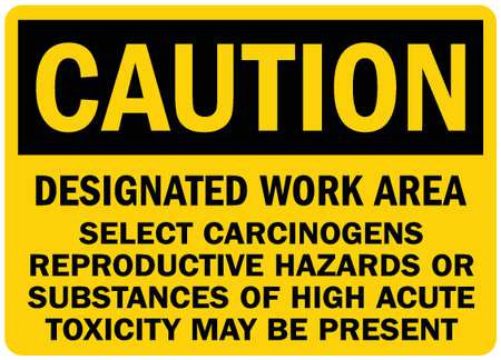 LYLE U4-1163-RA_10X7 SAFETY SIGN CARCINOGENS SUBSTANCES 7IN.H