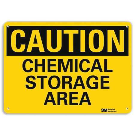 LYLE U4-1114-RA_14X10 SAFETY SIGN CHEMICAL STORAGE AREA 10IN.H